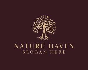 Nature Woman Tree logo design