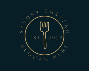 Yellow Fork Restaurant logo design