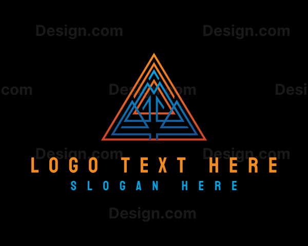 Triangle Tribal Pyramid Logo