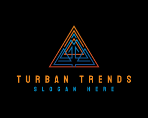 Triangle Tribal Pyramid Logo