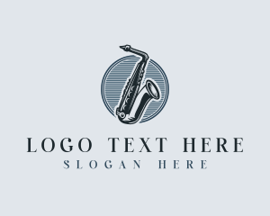 Saxophone Musical Instrument logo