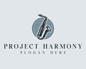 Saxophone Musical Instrument logo