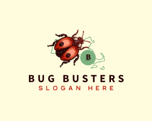 Ladybug Beetle Massachusetts logo design