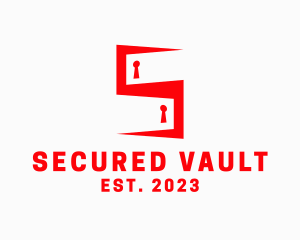 Security Room Letter S logo design