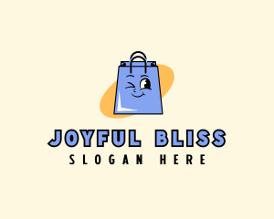 Happy Shopping Bag Store logo design