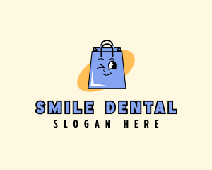 Happy Shopping Bag Store logo design