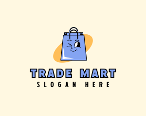 Happy Shopping Bag Store logo design