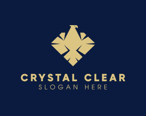 Elegant Diamond Eagle logo design