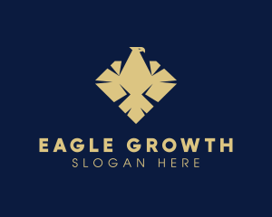 Elegant Diamond Eagle logo design