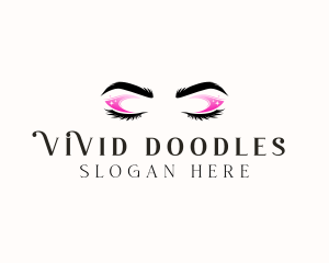 Pretty Eye Makeup logo design