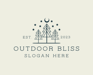 Outdoor Tree Forest logo design