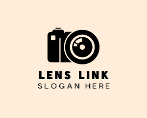 Camera Lens Photography Studio logo design