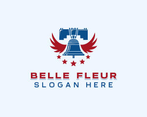 Political Liberty Bell logo design