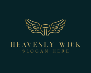 Angel Wings Religious logo design