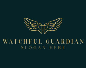 Angel Wings Religious logo design