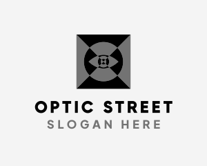 Optical Eye Illusion logo design