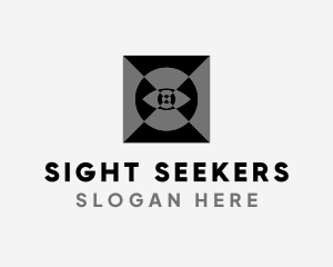 Optical Eye Illusion logo design