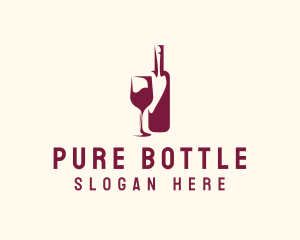 Wine Bottle Glass logo