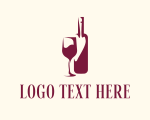 Wine Bottle Glass logo