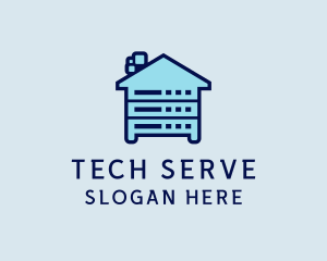 Database Server House logo