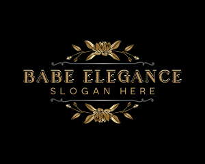 Elegant Flower Boutique logo design