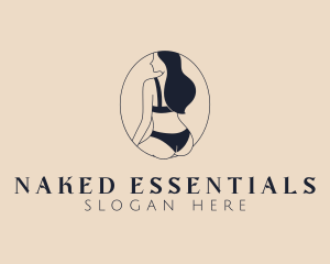 Sexy Woman Lingerie logo design