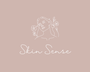 Floral Skin Care logo design