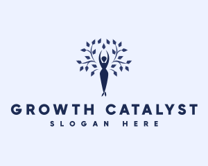 Female Tree Growth logo design