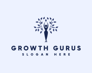 Female Tree Growth logo design