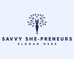 Female Tree Growth logo design