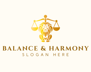 Lion Legal Justice logo design