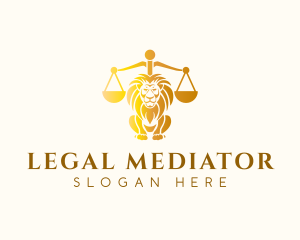 Lion Legal Justice logo design