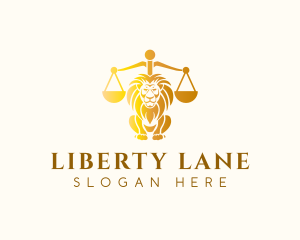 Lion Legal Justice logo design