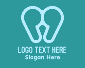 Blue Quotes Tooth Logo