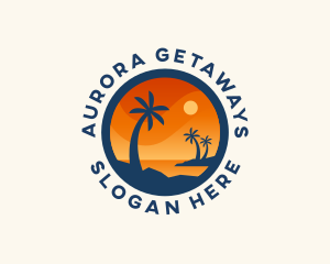 Tropical Island Getaway logo design