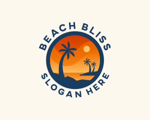 Tropical Island Getaway logo design