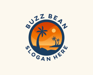 Tropical Island Getaway logo design