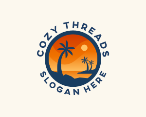 Tropical Island Getaway logo design