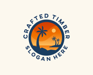 Tropical Island Getaway logo design