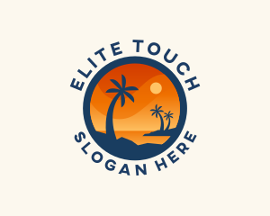 Tropical Island Getaway logo design