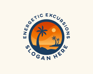 Tropical Island Getaway logo design