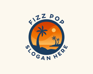 Tropical Island Getaway logo design