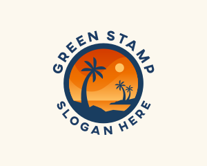 Tropical Island Getaway logo design