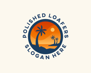 Tropical Island Getaway logo design