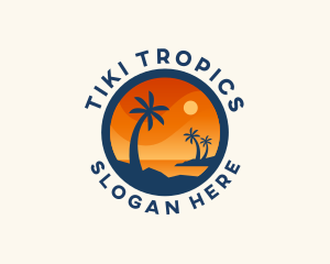 Tropical Island Getaway logo design