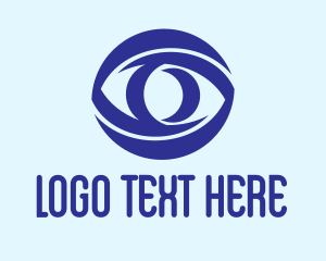 Blue Cyber Eye  logo