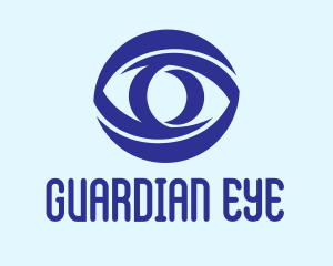 Blue Cyber Eye  logo design