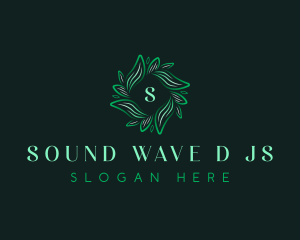 Waves Leaves Spa logo design