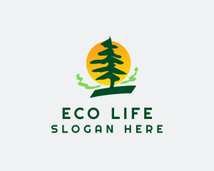 Pine Tree Forest logo design