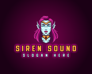 Folklore Mermaid Siren logo design